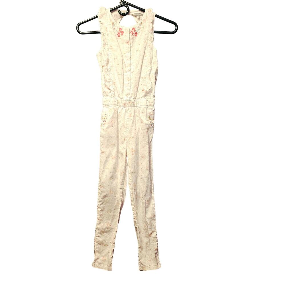 Sergent Major white floral jumpsuit girls size 8y 128cm